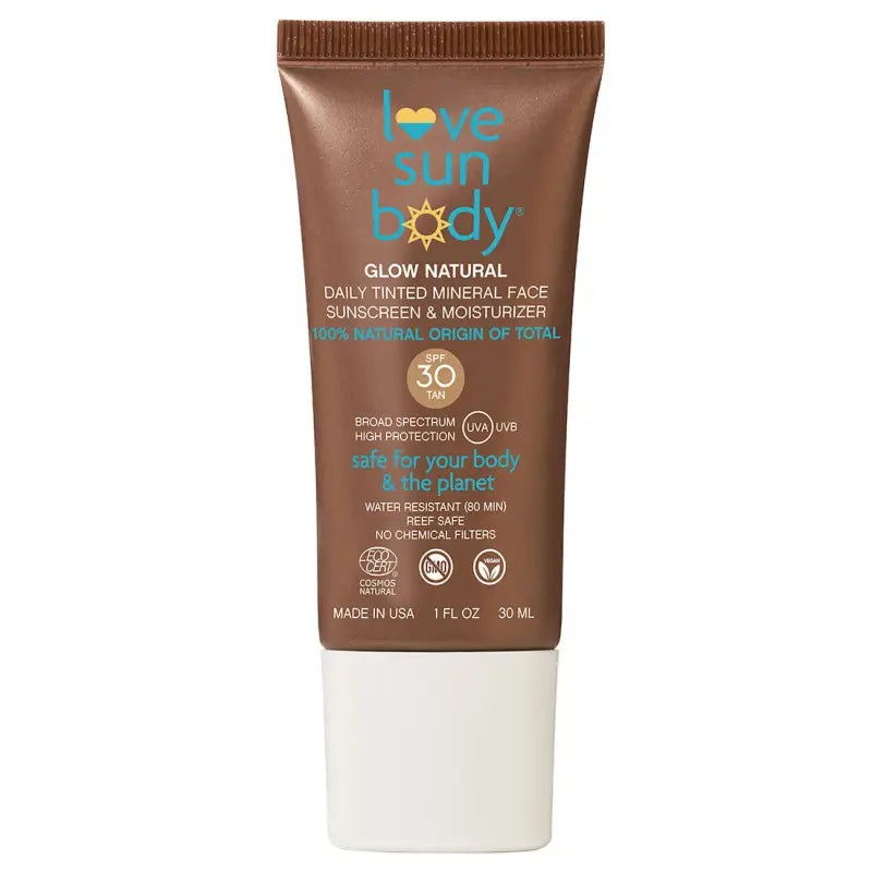Love Sun Body Mineral Face Sunscreen SPF30 Tan 30ml