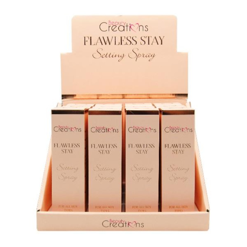 Beauty Creations Flawless Stay Setting Spray – Wholesale Display 12 Units (SPF01)