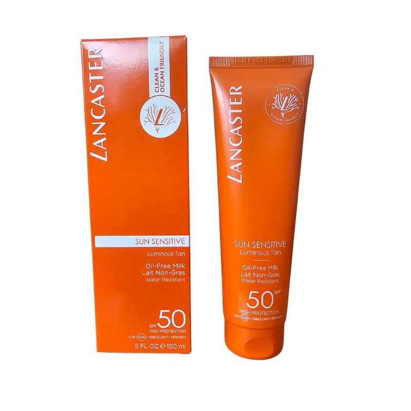 Lancaster Sun Sensitive Oil Free-Milk SPF 50 150ml Water Resistant Tester