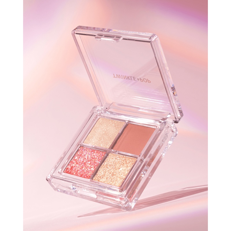 TWINKLE POP by CLIO Pearl Flex Glitter Eye Palette #03 HEY, CORAL