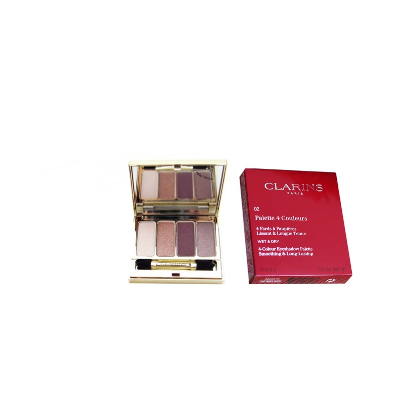 Clarins Ombre Wet & Dry 4 Colour Eye Shadow Palette Rosewood