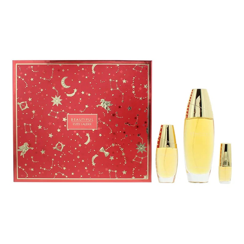 Este Lauder Beautiful 3 Piece Gift Set: Eau De Parfum 100ml – Eau De Parfum 30ml – Eau De Parfum 4.7ml