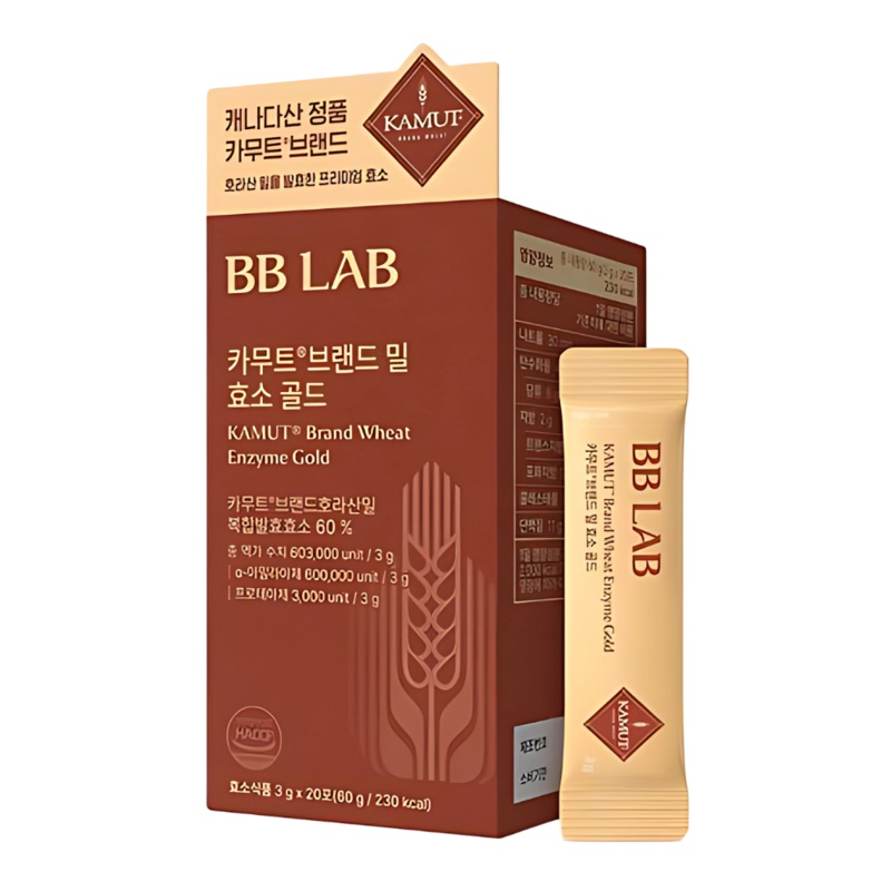 BB LAB Kamut Brand Wheat Enzyme Gold 120g (20 Sticks, 20-Day Supply)