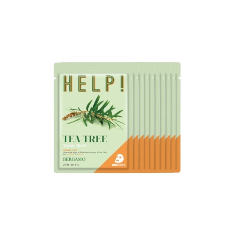 Bergamo Help! Mask Pack Tea Tree 25ml *10ea