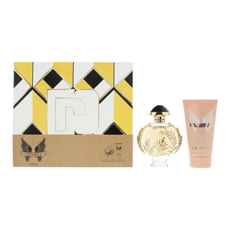 Paco Rabanne Olympa Solar 2 Piece Gift Set: Eau de Parfum 50ml – Body Lotion 75