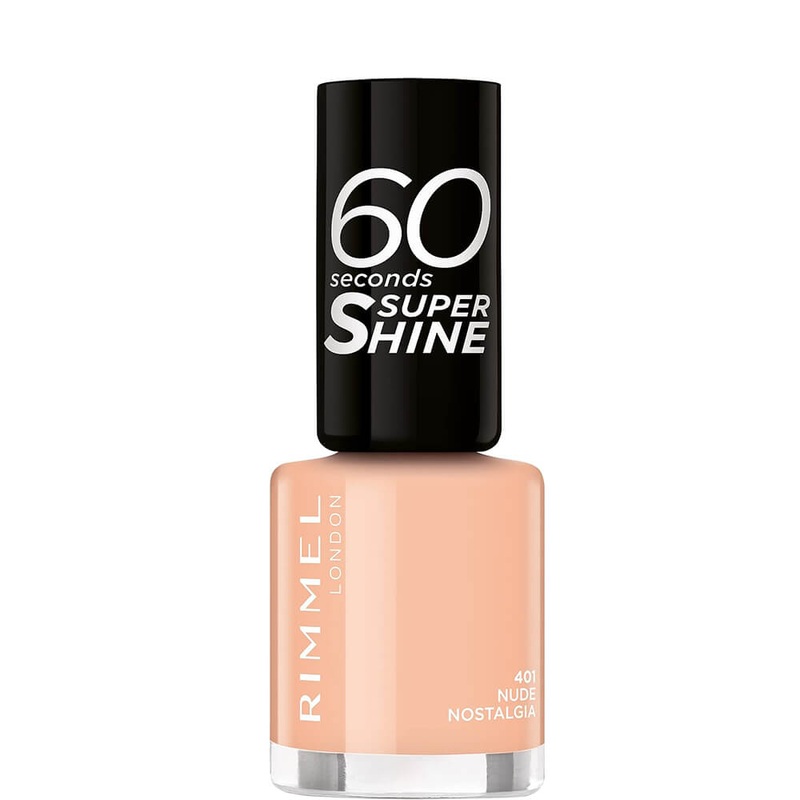 Rimmel London 60 Seconds Super Shine Nail Polish – 8ml Nude Nostalgia #401