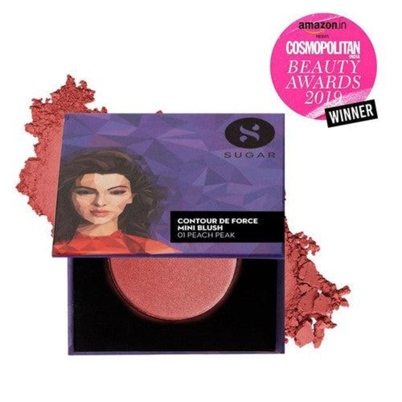 Contour De Force Mini Blush – 01 Peach Peak (Soft Peach Pink)
