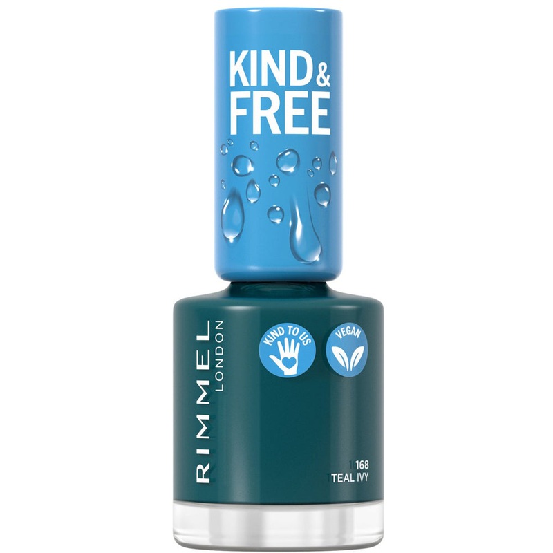 Rimmel London Kind & Free Nail Polish 168 Teal Ivy