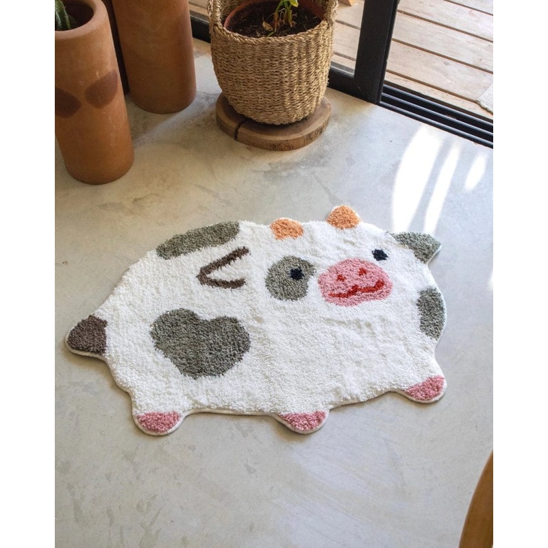 Shopzoki Cow Rug
