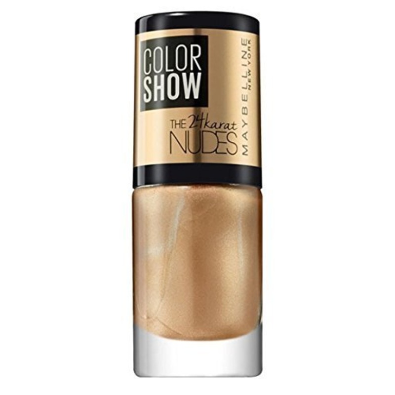 Maybelline Color Show 24 Karat Nudes Nail Polish 474 Gilded In Gold