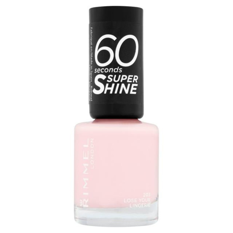 Rimmel London 60 Seconds Super Shine Nail Polish 203 Lose Your Lingerie