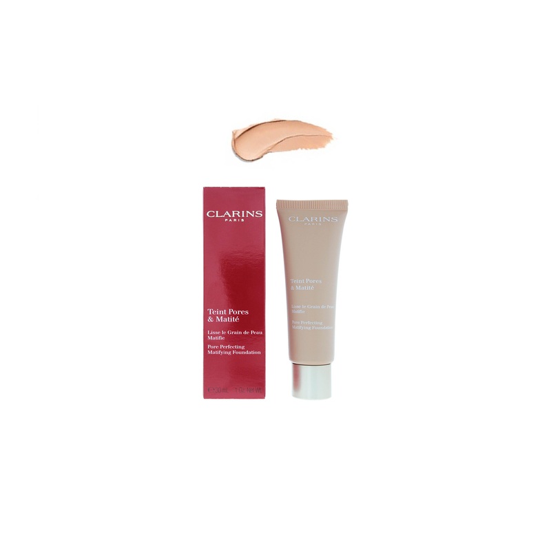 Clarins Pore Perfecting Matifying Foundation 02 NUDE BEIGE 30ml