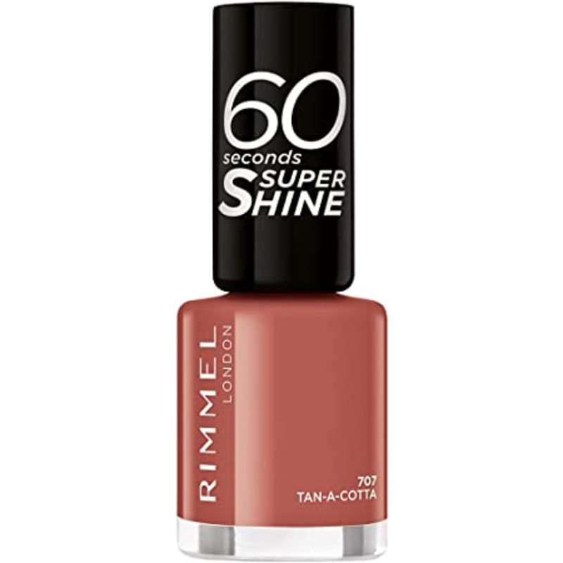 Rimmel London 60 Seconds Super Shine Nail Polish 707 Tan-A-Cotta
