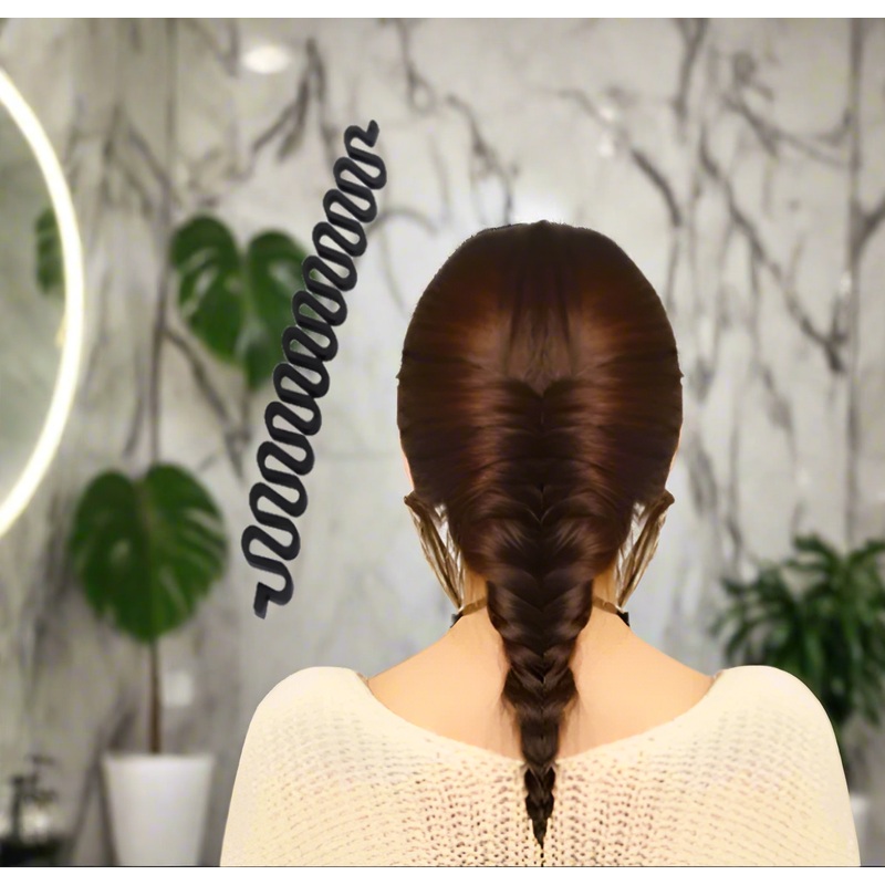 Glamza French Braid Hair Plaiting Tool  Easy Braiding in Seconds | Free UK Delivery x1