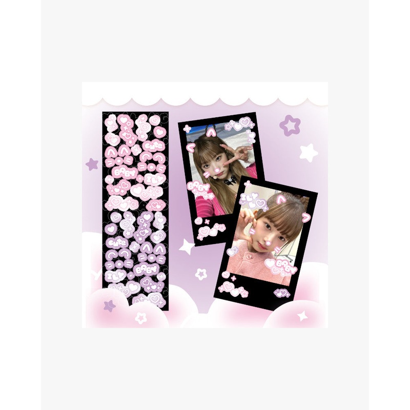 mallangcloud Twinkle Parts Sticker Sheet (3 Colours) Purple