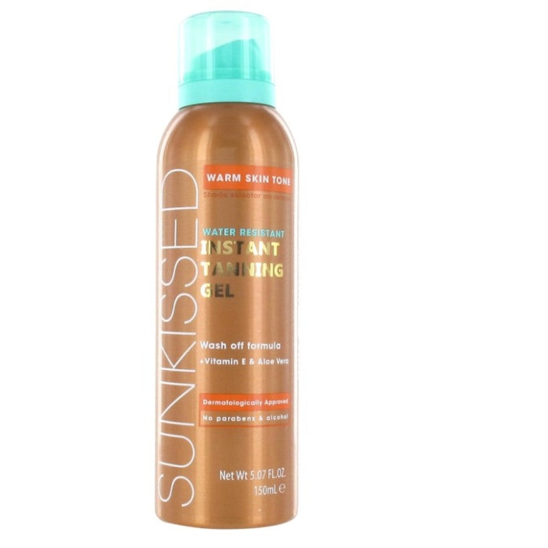 Sunkissed Instant Tanning Gel Water Resistant with Vitamins & Aloe