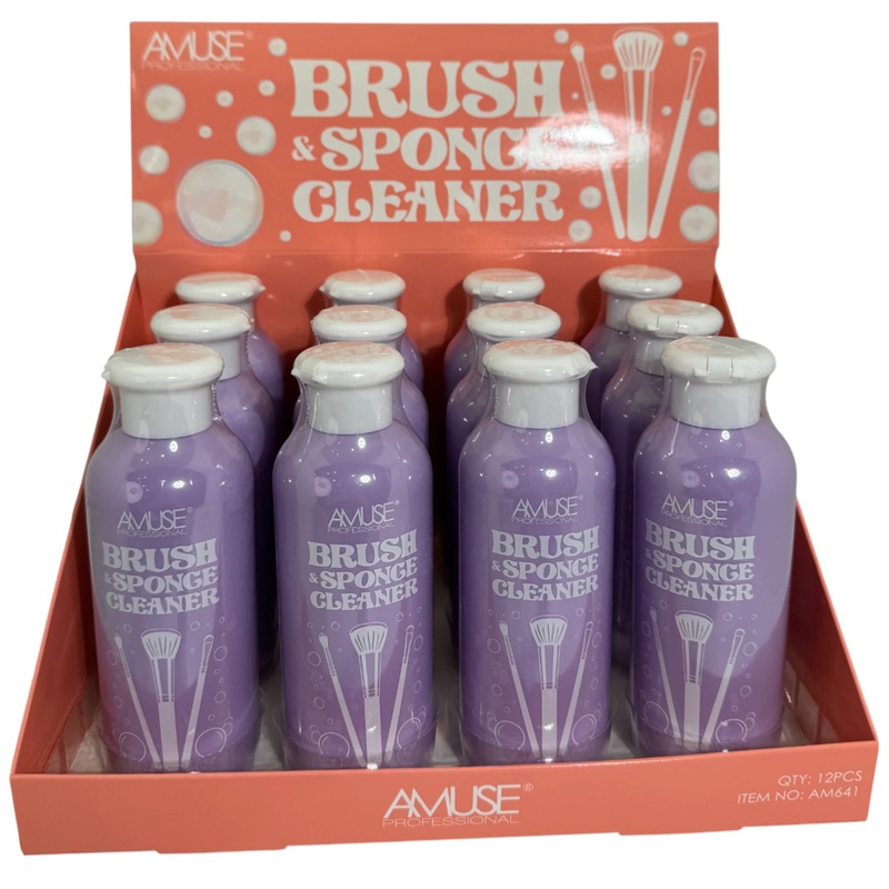 Amuse Brush & Sponge Cleaner – Wholesale Display 12 Units (AM641)
