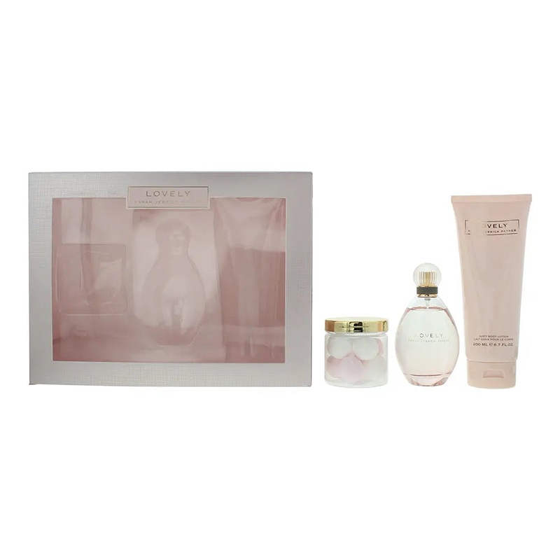 Sarah Jessica Parker Lovely 3 Piece Gift Set: Eau de Parfum 100ml – Body Lotion 200ml – Bath Bombs 70g