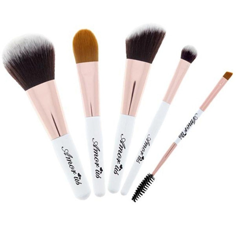 Amor Us Petite Travel Essentials 5 Piece Brush Set – Wholesale Pack 6 Units (BR-MN-1)