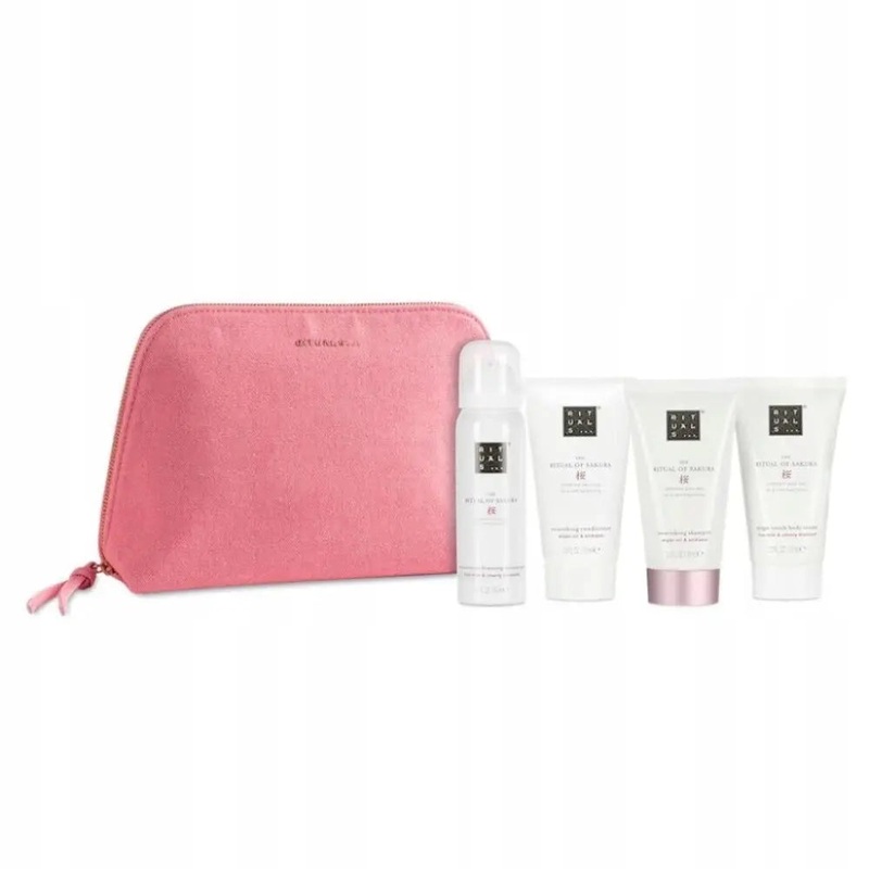 RITUALS SAKURA SET: FOAMING SHOWER GEL 50ML + BODY CREAM 70ML + CONDITIONER 70ML + SHAMPOO 70ML