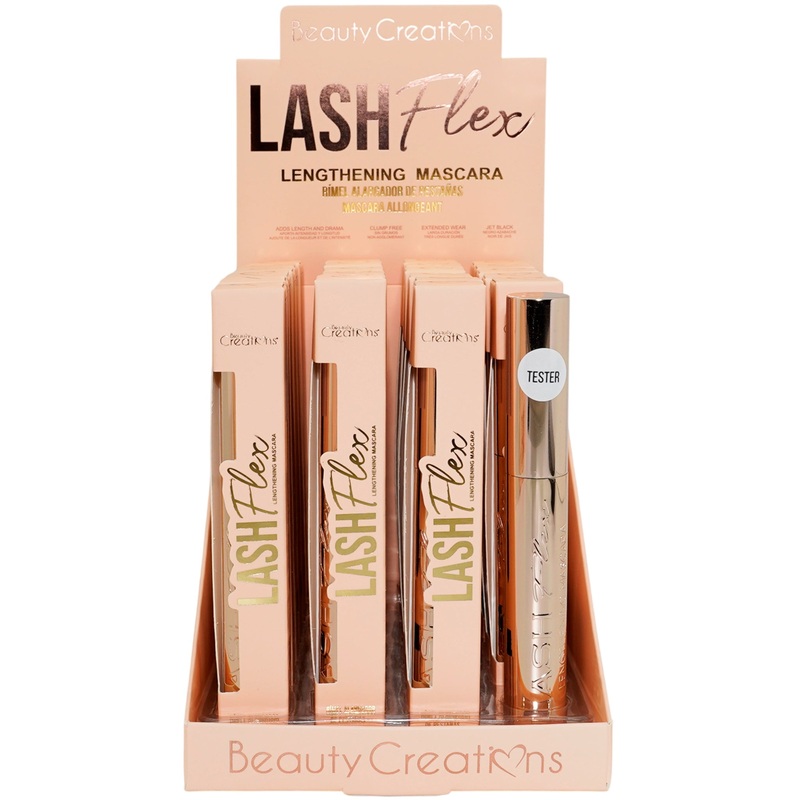 Beauty Creations Lash Flex Lengthening Mascara – Wholesale Display 23 Units + 1 Tester (EM01-D)