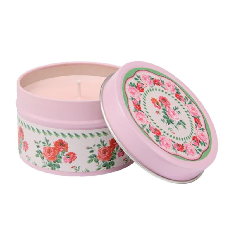 Heathcote & Ivory  Coming Up Roses Canlde Tin – Pink