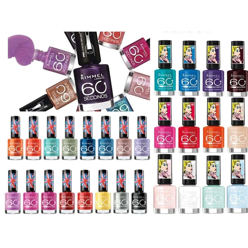 Rimmel London Assorted 60 Second Rita Ora Super Shine Nail Polish Pack Of 15