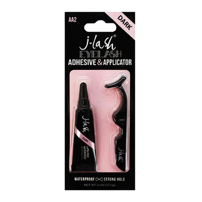 J.Lash Eyelash Adhesive & Applicator Lash Glue 3Ml Dark – Wholesale Pack 6 Units (AA2)