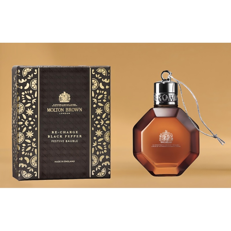 Molton Brown Re-Charge Black Pepper Bath and Shower Gel Bauble – 75ml