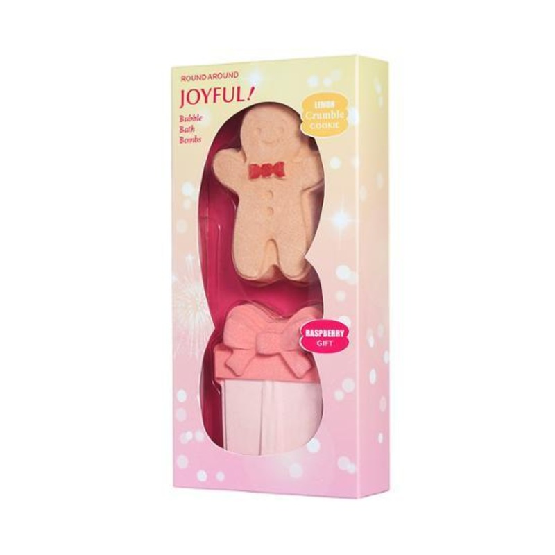 ROUND A’ROUND Joyful Bubble Bath Bomb Duo Gift Set