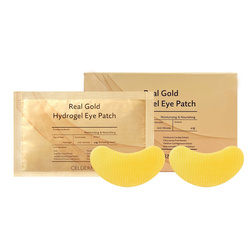 CELDERMA Real Gold Hydrogel Eye Patch 4.5gx20ea