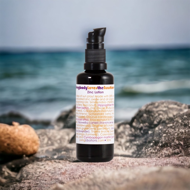 Everybody Loves The Sunshine with Zinc Lotion – Living Libations 50ml