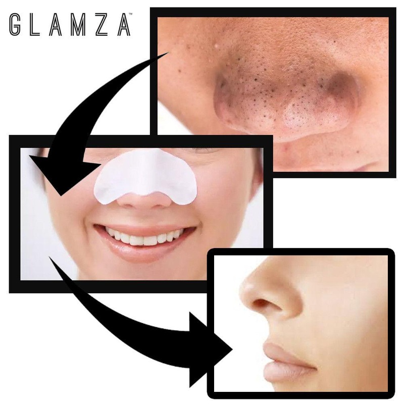 Glamza Deep Cleansing Sticky Nose Strips  Instantly Remove Blackheads & Unclog Pores – Free Postage x1