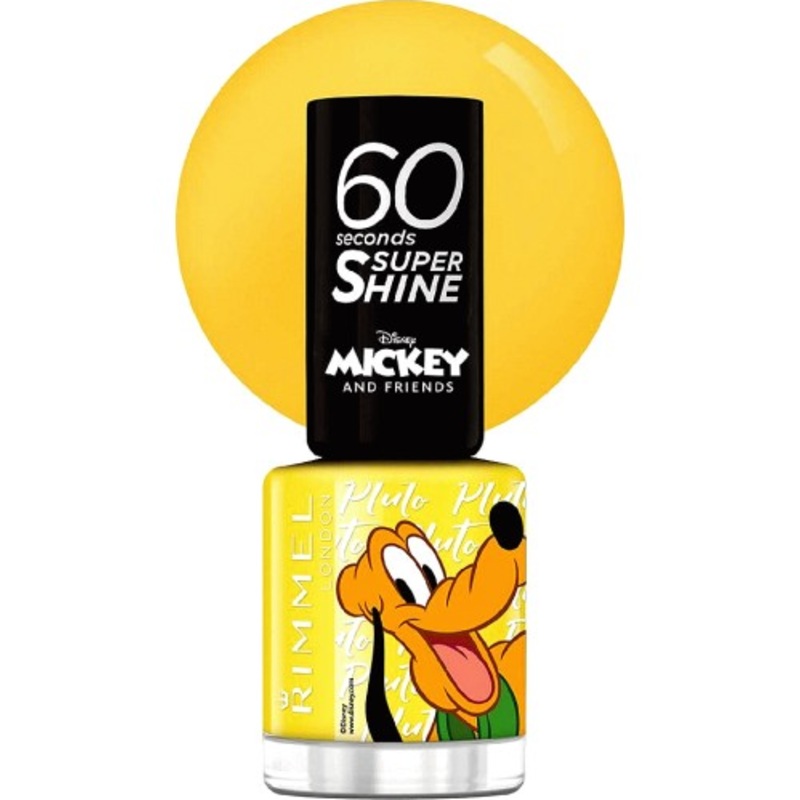 Rimmel 60 Seconds Super Shine Nail Polish Mickey And Friends Pluto