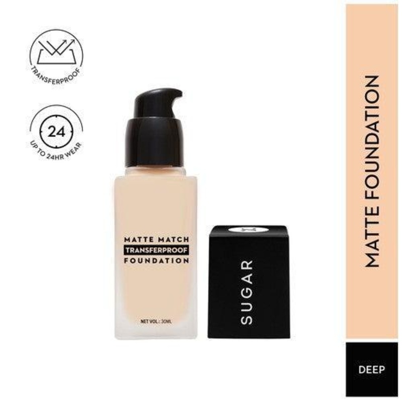 SUGAR Matte Match Transferproof Foundation – 48 Irish (Medium Tan – Neutral Undertone)