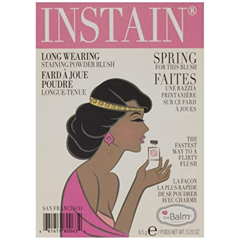 theBalm Instain Long-Wearing Powder Staining Blush – Lace Bright Pink