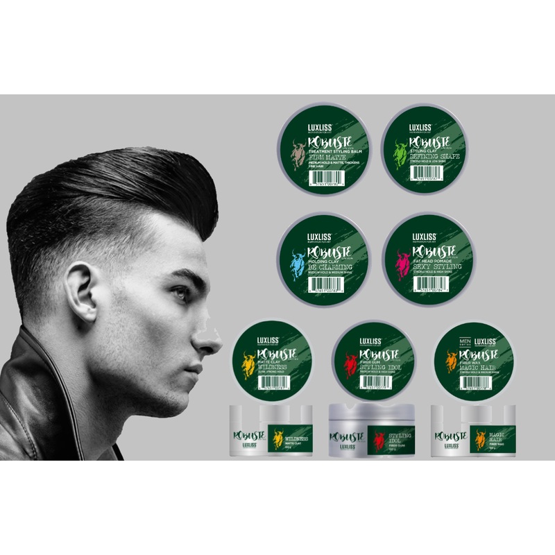 Luxliss Premium Haircare Products for Men  Natural, High-Performance Styling Solutions with Free UK Postage Fibre Wax “MAGIC HAIR” – Strong Hold, Medium Shine 100g