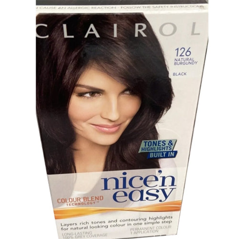 Clairol Nice’n Easy Hair Dye, 126 Natural Burgundy