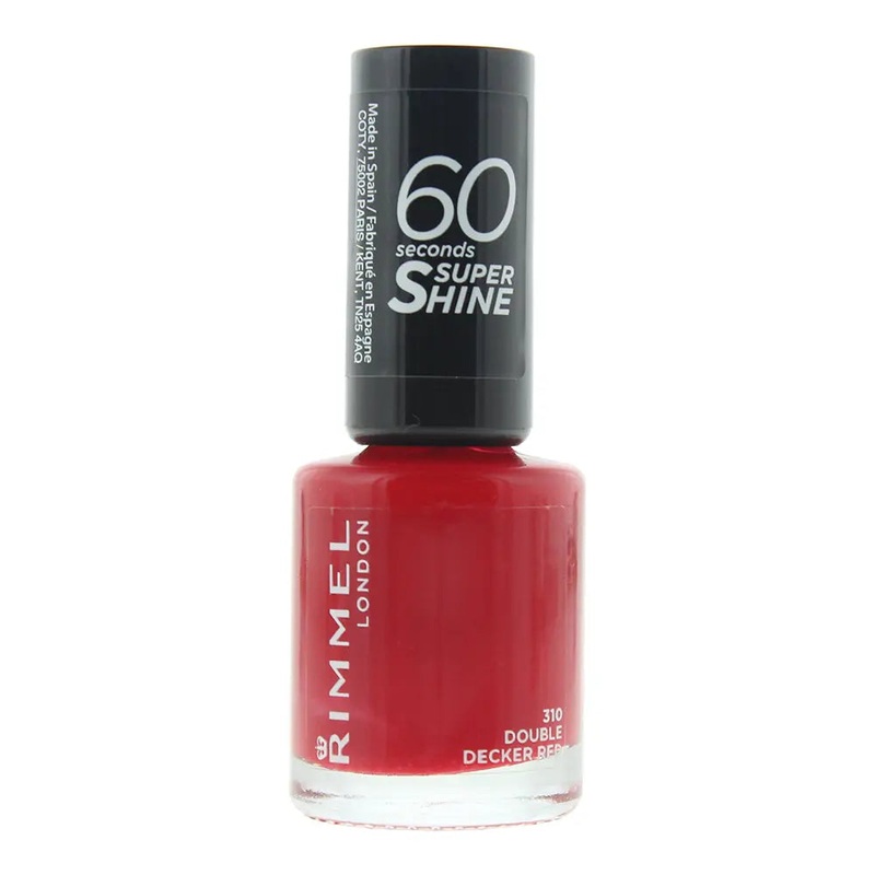 Rimmel 60 Seconds Super Shine Red Nail Polish 8ml – 310 Double Decker