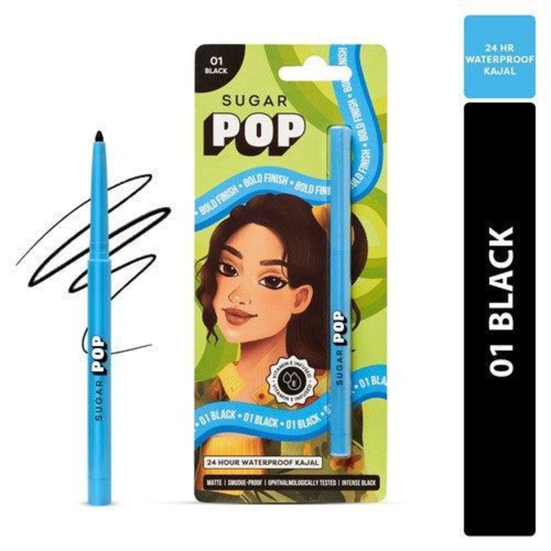 24 Hour Waterproof Kajal – 01 Black
