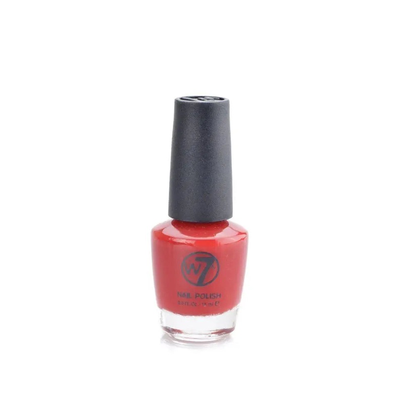 W7 Cosmetics Red Nail Polish 15ml  – Red Rose