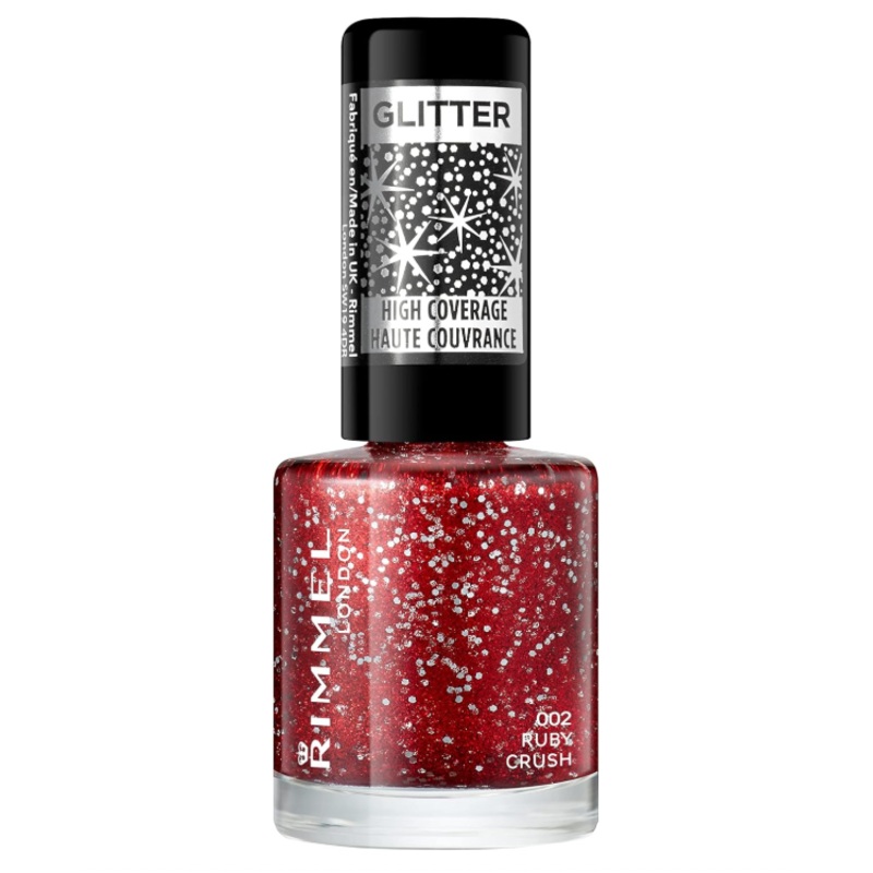Rimmel London Glitter Top Coat 002 Ruby Crush