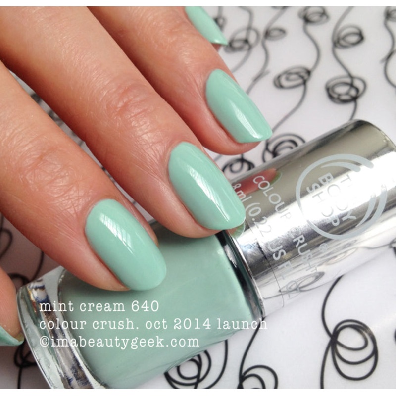 The Body Shop Colour Crush Nail Polish Meet Mint Cream by Bodyshop