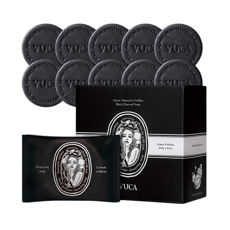 VUCA Classic Chameleon Black Charcoal Soap 100g * 10ea