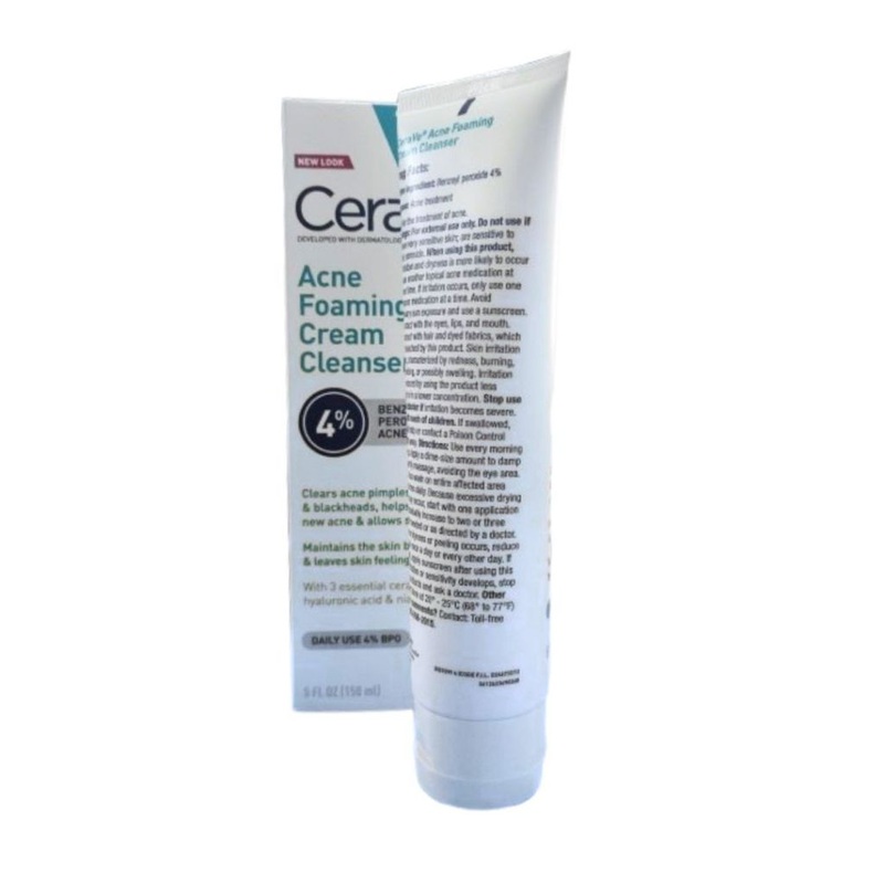 BEAUTY RESERVE – CRV ACNE FOAMING CREAM CLEANSER ACNE TREATMENT 4% Benzoyl Peroxide