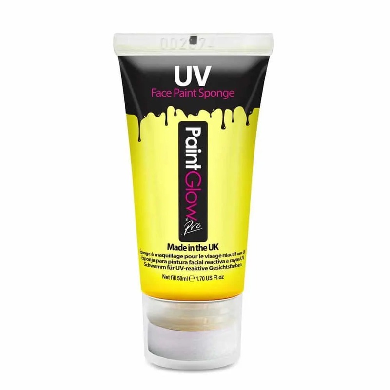 PaintGlow Pro UV Face & Body Sponge 50ml  – Yellow
