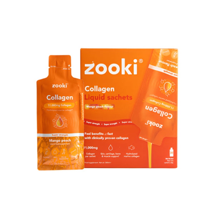 Super Strength Marine Collagen 11,000mg, Mango Peach Flavour 30 Sachet