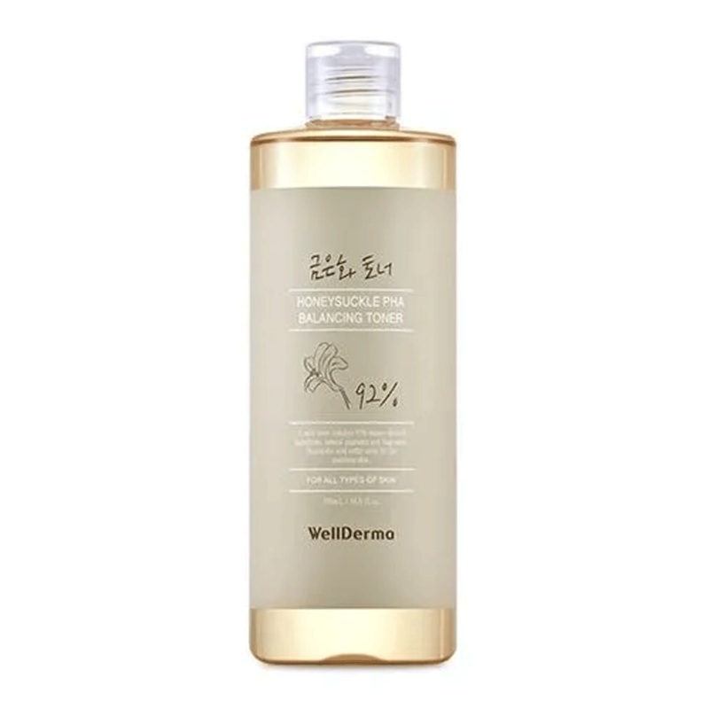 WellDerma Honeysuckle PHA Balancing Toner 500ml
