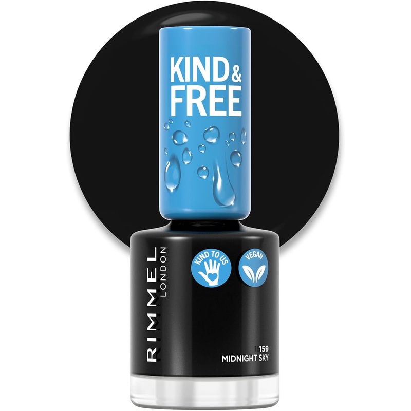 Rimmel London Kind & Free Nail Polish 159 Midnight Sky