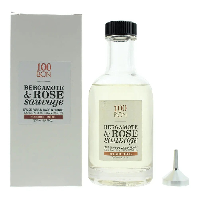 100 Bon Bergamote & Rose Sauvage Refill Tester Eau de Parfum 200ml